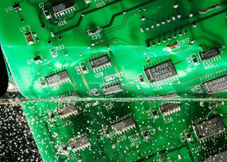 Conformal coating applied to a PCB assembly at Key-Tech UK