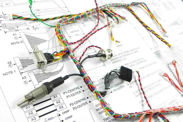 Engineer reviewing a prototype board at Key-Tech