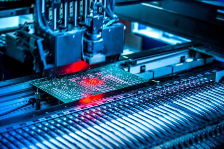 High-speed SMT pick and place machine at Key-Tech